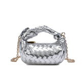 Woven leather Knot-handle/Shoulder Bag